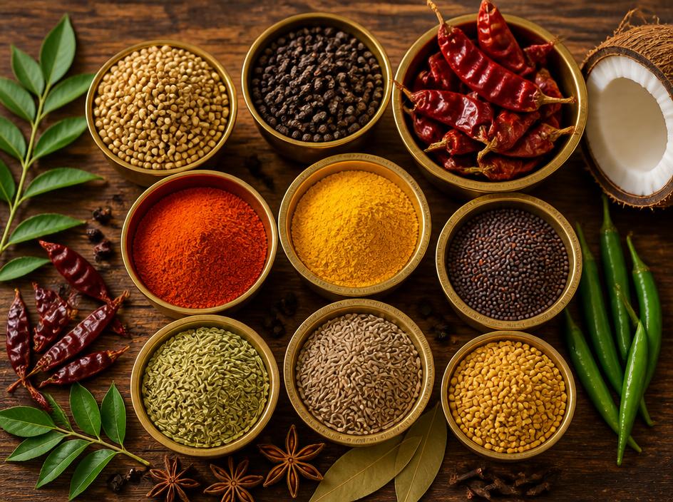 Fresh South Indian spices